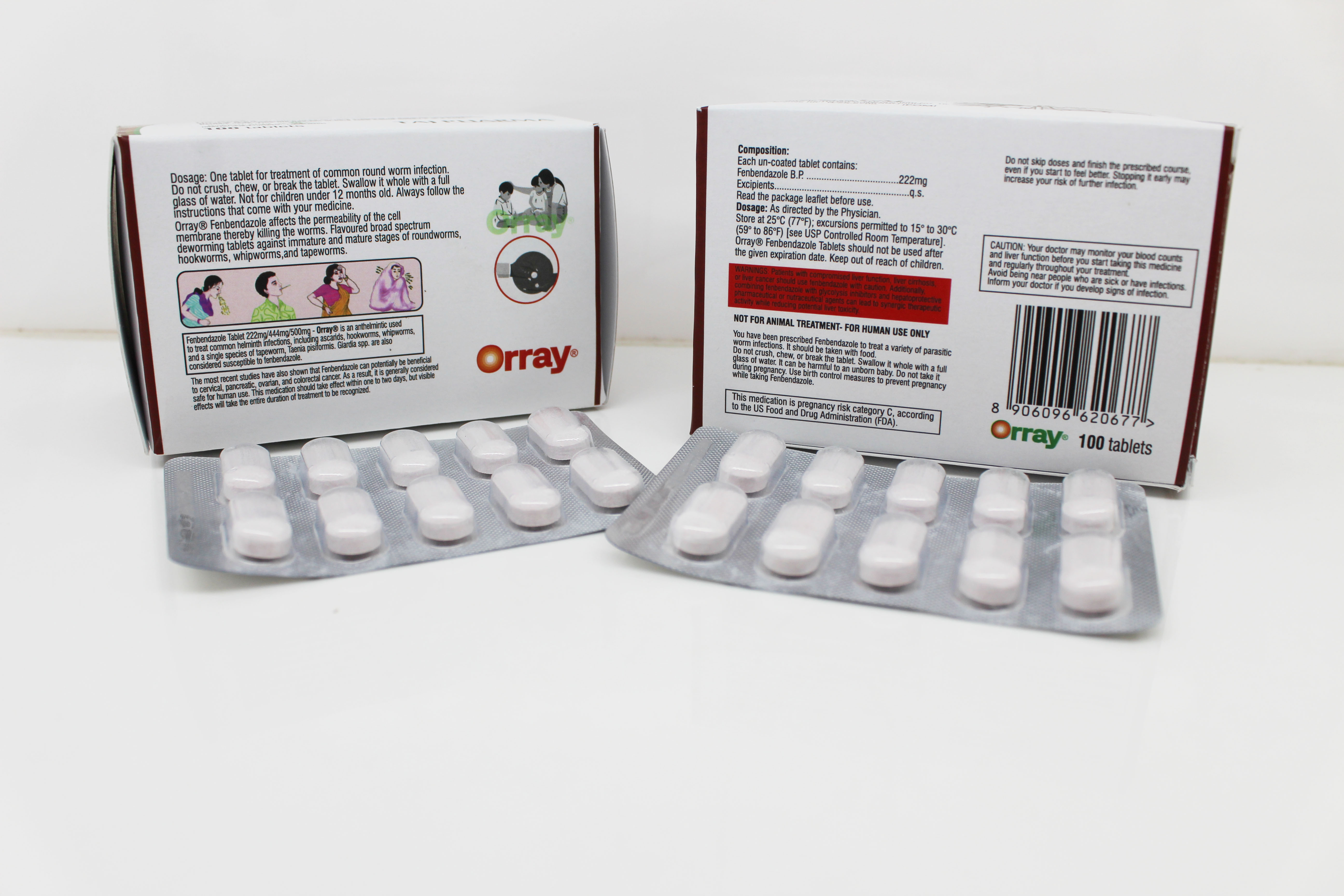 Fenbendazole Tablets 222mg - Fenbendazole Tablets 222mg, Suppliers, Exporters In India manufactured by Taj Pharma India for global export